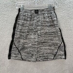 RBX Shorts Boys Youth Medium Black White Striped X Dri Jogging Gym Sports School